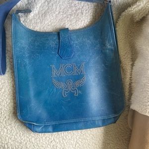 Used blue unique mcm. Guaranteed authentic or your money back!